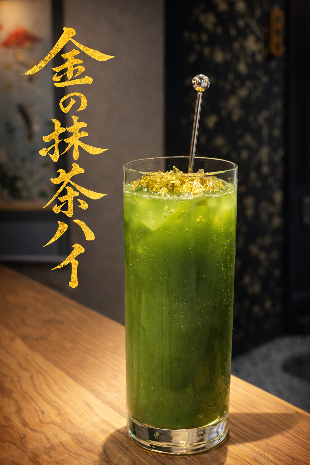 彩葉の金の抹茶ハイ
