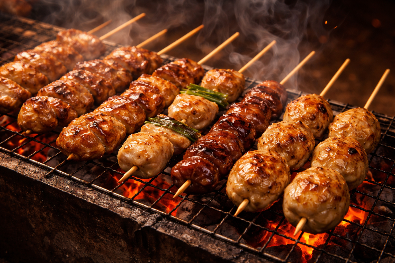 赤坂の高級居酒屋 彩葉の店内と焼き鳥利用をイメージできる空間